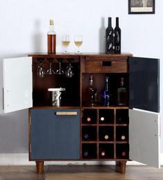 Woodsworth Dixon Bar Cabinet In Provincial Teak Finish