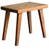 Woodsworth Earl Stool In Natural Sheesham Finish