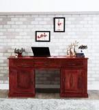 Woodsworth Edgewood Study & Laptop Table In Honey Oak Finish