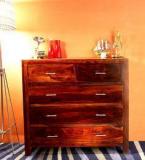 Woodsworth Edmonds 5 Drawer Chest In Provincial Teak Finish