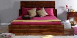 Woodsworth Elkhorn King Bed With Storage In Provincial Teak Finish