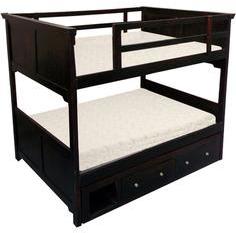 Woodsworth Emmerich Young Bunk Bed In Espresso Walnut Finish