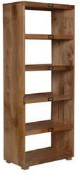 Woodsworth Erich Thin Book Shelf Unit In Natural Mango Wood Finish