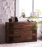 Woodsworth Eros Chest Of Six Drawers In Provincial Teak Finish