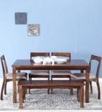 Woodsworth Everson Six Seater Dining Set In Provincial Teak Finish