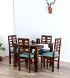 Woodsworth Fallon Four Seater Dining Set In Provincial Teak Finish