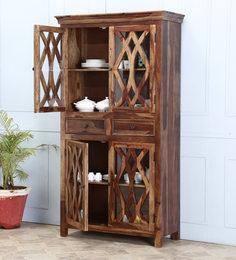 Woodsworth Fife Hutch Cabinet In Provincial Teak Finish