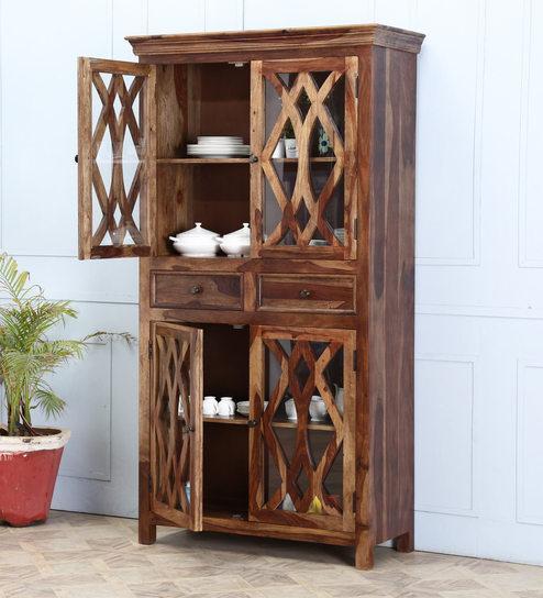 Woodsworth Fife Hutch Cabinet in Provincial Teak Finish