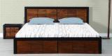 Woodsworth Forks King Bed In Dual Tone Finish