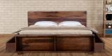 Woodsworth Freemont King Bed With Storage In Provincial Teak Finish