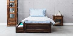 Woodsworth Freemont Single Bed in Provincial Teak Finish