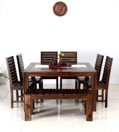 Woodsworth Glen Eight Seater Dining Set In Provincial Teak Finish