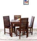 Woodsworth Glen Four Seater Dining Set In Provincial Teak Finish