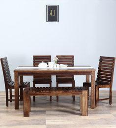 Woodsworth Glen Six Seater Dining Set In Provincial Teak Finish