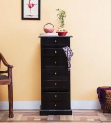 Woodsworth Glendale Chest of Seven Drawers in Espresso Walnut Finish