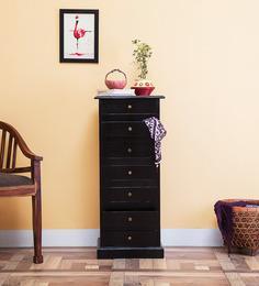 Woodsworth Glendale Sheesham Wood Chest Of Drawers In Espresso Walnut Finish