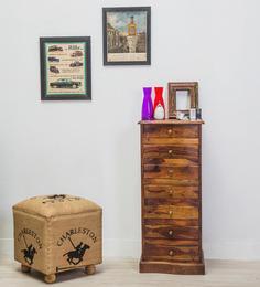 Woodsworth Glendale Sheesham Wood Chest Of Drawers In Provincial Teak Finish