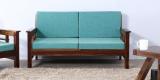 Woodsworth Glentana Two Seater Sofa In Provincial Teak Finish