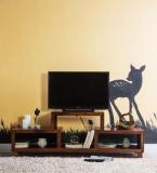 Woodsworth Goiania Entertainment Unit In Honey Oak Finish