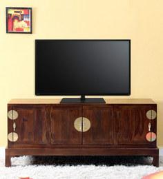 Woodsworth Goldendale Entertainment Unit In Provincial Teak Finish