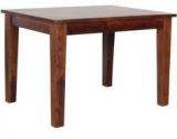 Woodsworth Guadalajara Four Seater Solid Wood Dining Table In Provincial Teak Finish