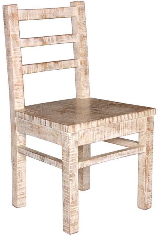 Woodsworth Guayaquil Dining Chair in White Wash Finish