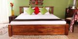 Woodsworth Harrington Queen Size Bed In Provincial Teak Finish