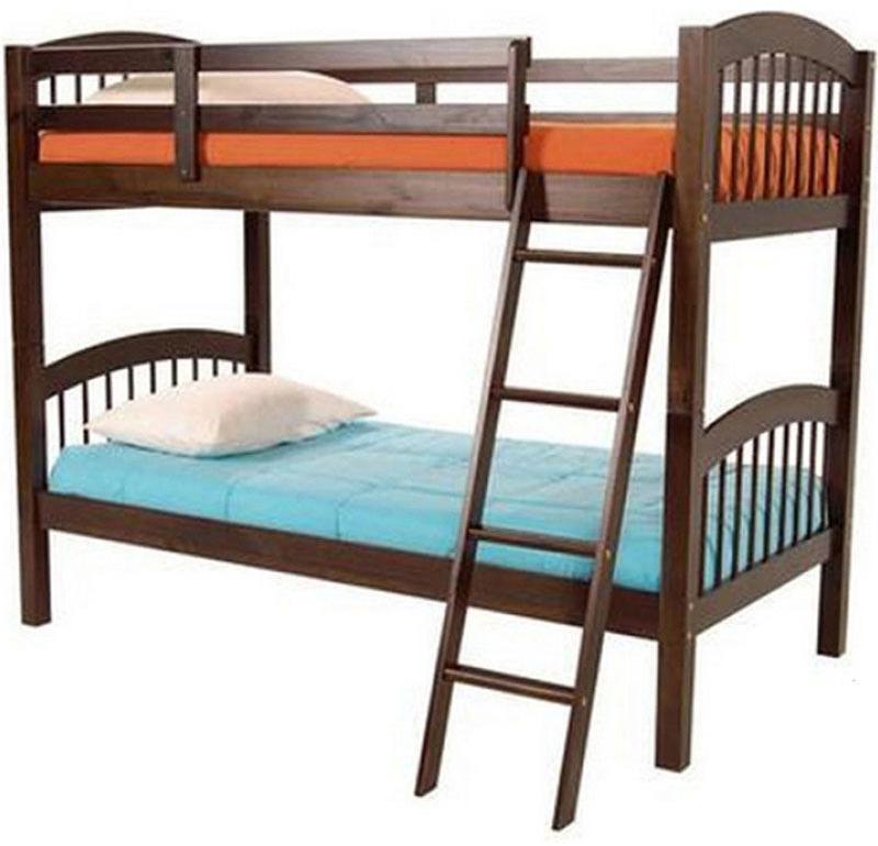 Woodsworth Harry Solid Wood Bunk Bed in Provincial Teak Finish