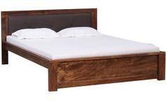 Woodsworth Havana Queen Sized Mango Wood Bed Without Storage In Provincial Teak Finish