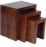 Woodsworth Havana Sheesham Wood Set Of Tables In Colonial Maple Finish