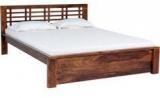 Woodsworth Havana Slatted Queen Sized Sheesham Wood Bed In Provincial Teak Finish