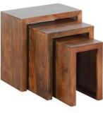 Woodsworth Havana Solid Wood Set Of Tables In Mango Wood Finish