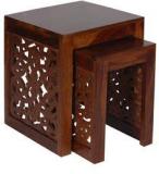 Woodsworth Havana Solid Wood Sets Of Table In Provincial Teak Finish