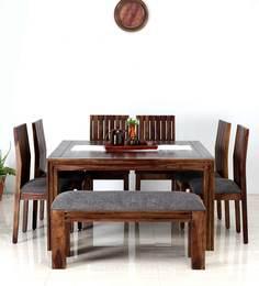 Woodsworth Hays Eight Seater Dining Set In Provincial Teak Finish