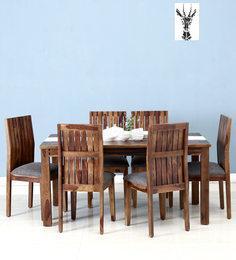 Woodsworth Hays Six Seater Dining Set In Provincial Teak Finish