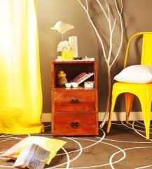 Woodsworth Hudson End Table in Honey Oak Finish