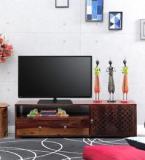 Woodsworth Hudson Entertainment Unit In Provincial Teak Finish