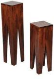 Woodsworth Ilwaco Set Of Two Tables In Honey Oak Finish