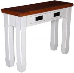 Woodsworth Isabella Solid Wood Console Table in Dual Tone