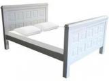 Woodsworth Isabella Solid Wood King Size Bed In White Finish