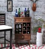 Woodsworth Jacare Bar Unit In Provincial Teak Finish