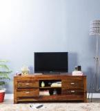 Woodsworth Kalama Entertainment Unit In Provincial Teak Finish