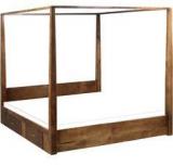 Woodsworth Kentridge Solid Wood King Size Poster Bed In Provincial Teak Finish