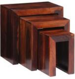 Woodsworth La Paz Sheesham Wood Set Of Tables In Colonial Maple Finish