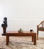 Woodsworth Lacanoia Mango Wood Minimalist Coffee Table In Honey Oak Finish