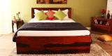 Woodsworth Lacanoia Queen Bed With Storage In Dual Tone Finish