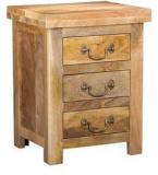 Woodsworth Leon Bed Side Table In Natural Sheesham Finish