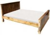 Woodsworth Leon Queen Sized Bed In Natural Mango Wood Finish