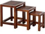 Woodsworth Leon Set Of Tables In Colonial Maple Finish