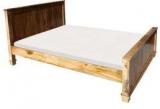 Woodsworth Leon Solid Wood Queen Size Bed In Natural Mango Wood Finish